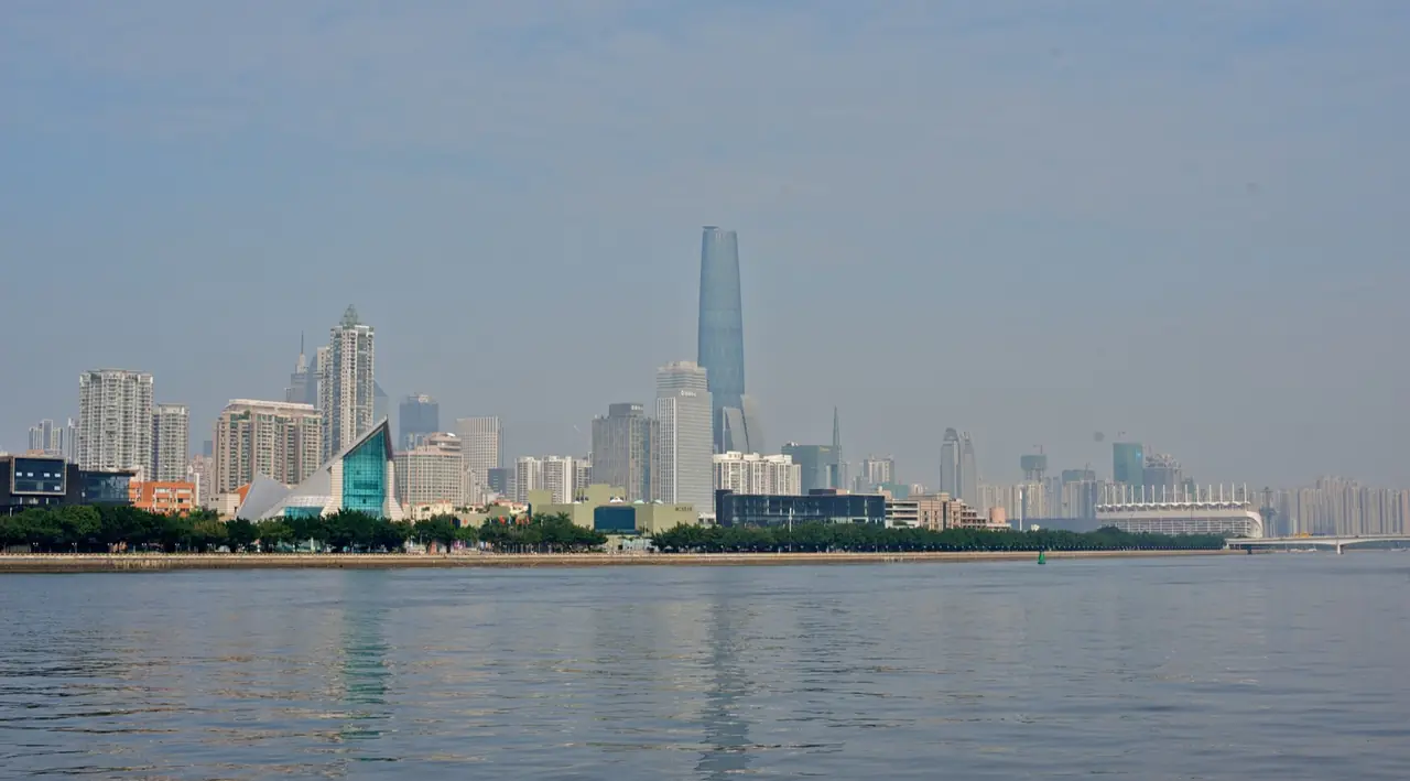 广州珠江城市天际线