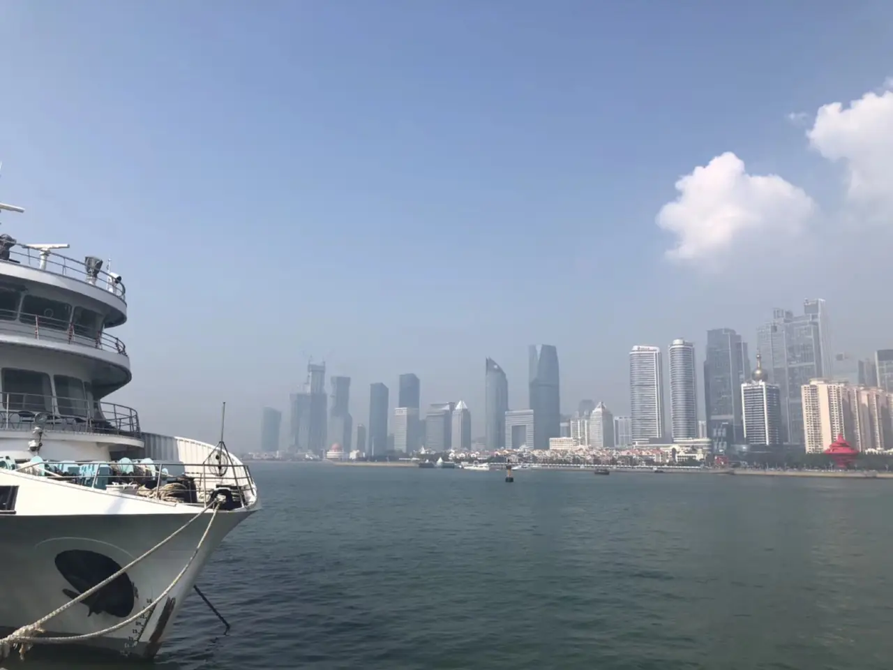 青岛浮山湾城市天际线